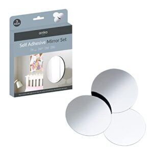 Lettan Spegel: Guide till Stilren och Praktisk Hemdekoration Anika 60130 Rund Spegel, Vit, 15 x 0.5 x 15 cm
